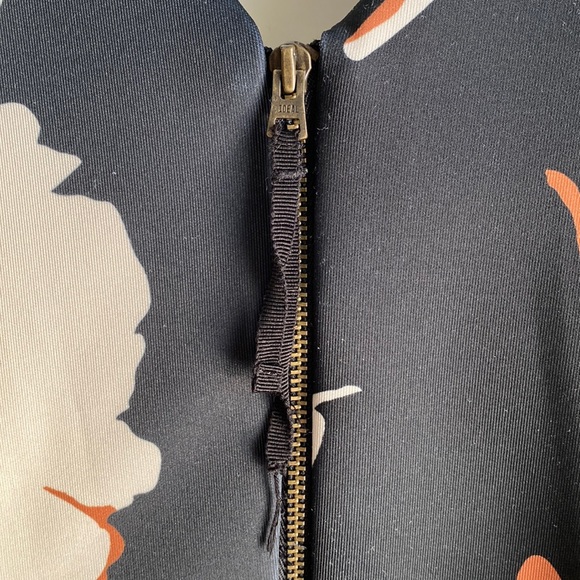 Maeve | Armory Black Floral Motif Fit and Flare Dress - Picture 6 of 17